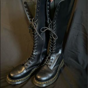 “Knee high” Doc Martins